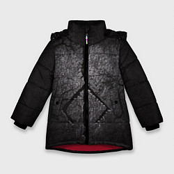 Куртка зимняя для девочки BLOODBORNE HUNTER, цвет: 3D-красный