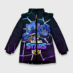 Куртка зимняя для девочки Brawl Stars LEON, цвет: 3D-черный