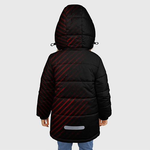 Зимняя куртка для девочки MITSUBISHI / 3D-Светло-серый – фото 4