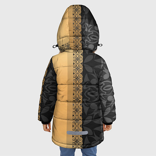Зимняя куртка для девочки СССР / 3D-Светло-серый – фото 4