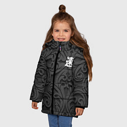 Куртка зимняя для девочки JDM, цвет: 3D-черный — фото 2