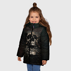 Куртка зимняя для девочки ЧЕРЕП, цвет: 3D-черный — фото 2