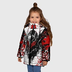 Куртка зимняя для девочки BERSERK, цвет: 3D-светло-серый — фото 2