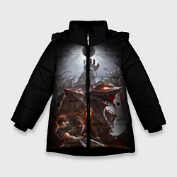 Куртка зимняя для девочки BERSERK, цвет: 3D-черный