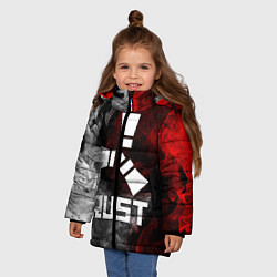 Куртка зимняя для девочки RUST, цвет: 3D-черный — фото 2