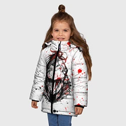 Куртка зимняя для девочки УБИЙЦА ГОБЛИНОВ, цвет: 3D-светло-серый — фото 2