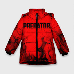 Куртка зимняя для девочки PREDATOR, цвет: 3D-черный