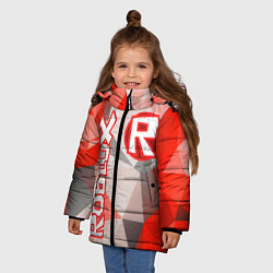Куртка зимняя для девочки ROBLOX 6, цвет: 3D-черный — фото 2