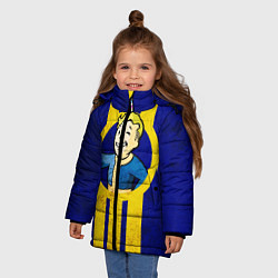 Куртка зимняя для девочки FALLOUT 4, цвет: 3D-черный — фото 2