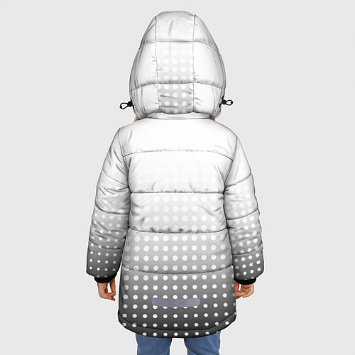 Зимняя куртка для девочки Mercedes-Benz / 3D-Светло-серый – фото 4