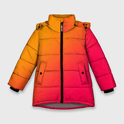Куртка зимняя для девочки ГРАДИЕНТ И НИЧЕГО ЛИШНЕГО, цвет: 3D-светло-серый