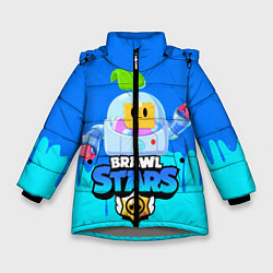 Куртка зимняя для девочки Brawl Stars SPROUT, цвет: 3D-светло-серый