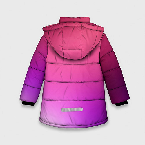 Зимняя куртка для девочки Нежный цвет / 3D-Красный – фото 2