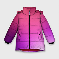Куртка зимняя для девочки Нежный цвет, цвет: 3D-красный