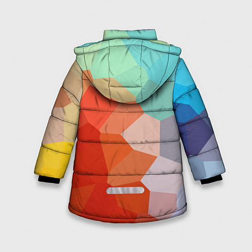Зимняя куртка для девочки Пикси кристаллы / 3D-Светло-серый – фото 2