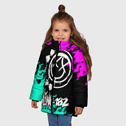 Куртка зимняя для девочки Blink-182 5, цвет: 3D-черный — фото 2