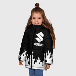 Куртка зимняя для девочки SUZUKI 10, цвет: 3D-черный — фото 2