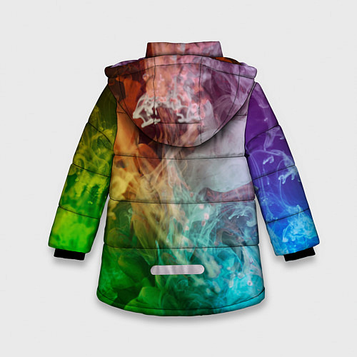 Зимняя куртка для девочки Brawl Stars Leon Quattro / 3D-Светло-серый – фото 2