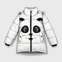 Куртка зимняя для девочки Panda, цвет: 3D-светло-серый