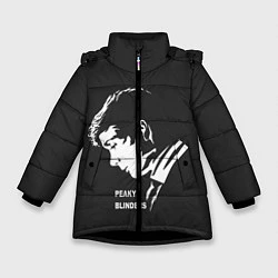 Куртка зимняя для девочки Острые Козырьки, цвет: 3D-черный