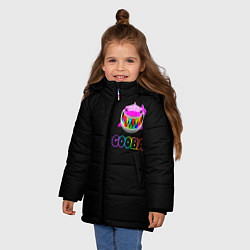 Куртка зимняя для девочки GOOBA - 6ix9ine, цвет: 3D-черный — фото 2