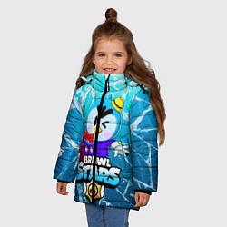 Куртка зимняя для девочки Brawl stars MR P, цвет: 3D-черный — фото 2