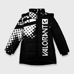 Куртка зимняя для девочки Valorant, цвет: 3D-черный