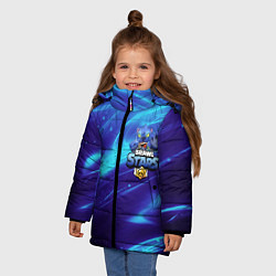 Куртка зимняя для девочки LEON BRAWL STARS, цвет: 3D-черный — фото 2