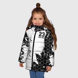 Куртка зимняя для девочки Michael Jordan 23, цвет: 3D-черный — фото 2