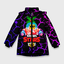 Куртка зимняя для девочки BRAWL STARS NEW SPROUT 3, цвет: 3D-черный
