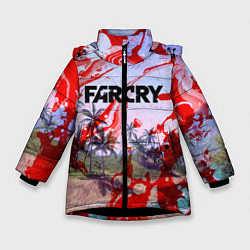 Куртка зимняя для девочки FARCRY, цвет: 3D-черный