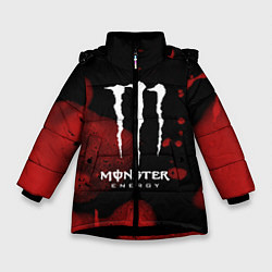 Куртка зимняя для девочки MONSTER ENERGY, цвет: 3D-черный