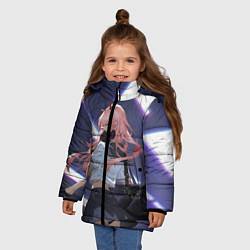 Куртка зимняя для девочки ЛЮБИМАЯ В МАСКЕ, цвет: 3D-черный — фото 2