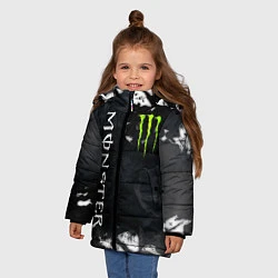 Куртка зимняя для девочки MONSTER ENERGY, цвет: 3D-черный — фото 2