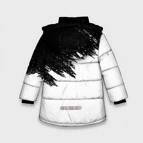 Зимняя куртка для девочки MONSTER ENERGY / 3D-Красный – фото 2