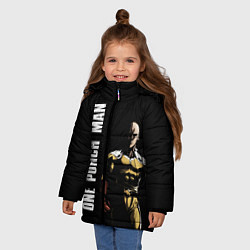 Куртка зимняя для девочки One Punch Man, цвет: 3D-черный — фото 2