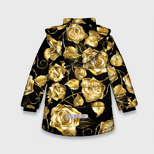 Зимняя куртка для девочки Golden Roses / 3D-Красный – фото 2