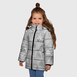Куртка зимняя для девочки OPEL, цвет: 3D-черный — фото 2