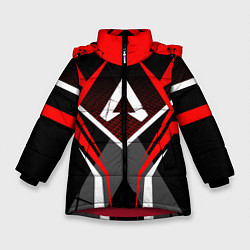 Куртка зимняя для девочки APEX, цвет: 3D-красный