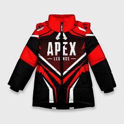 Куртка зимняя для девочки APEX, цвет: 3D-черный