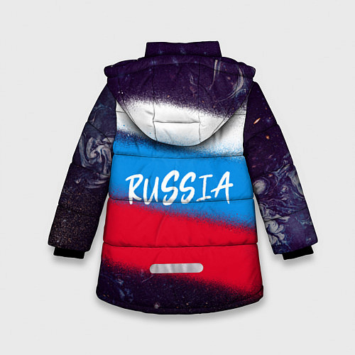 Зимняя куртка для девочки Russia Bear / 3D-Красный – фото 2