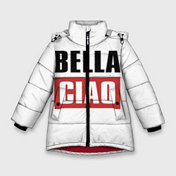 Куртка зимняя для девочки Bella Ciao, цвет: 3D-красный