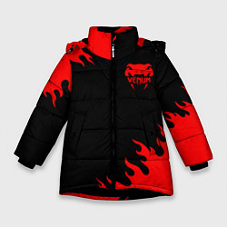 Куртка зимняя для девочки VENUM SPORT, цвет: 3D-черный