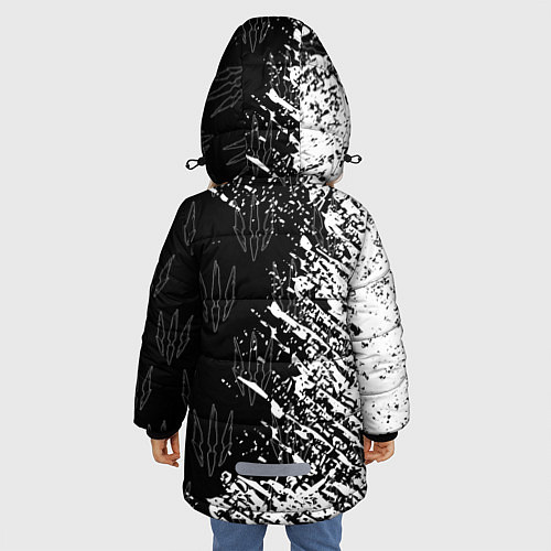Зимняя куртка для девочки The Witcher / 3D-Светло-серый – фото 4