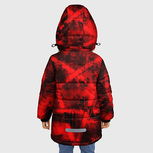 Зимняя куртка для девочки Doom Eternal / 3D-Светло-серый – фото 4