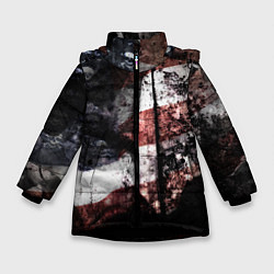 Куртка зимняя для девочки США, цвет: 3D-черный