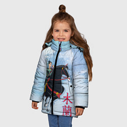Куртка зимняя для девочки Fa Ping, цвет: 3D-черный — фото 2