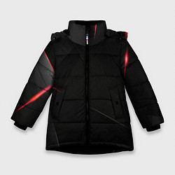 Куртка зимняя для девочки DARK, цвет: 3D-черный