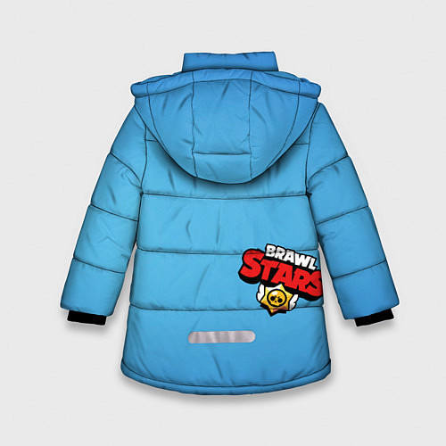 Зимняя куртка для девочки Brawl Stars Crow / 3D-Красный – фото 2