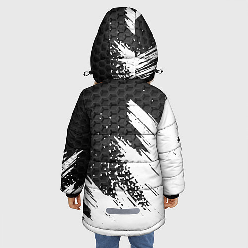 Зимняя куртка для девочки HONDA / 3D-Светло-серый – фото 4